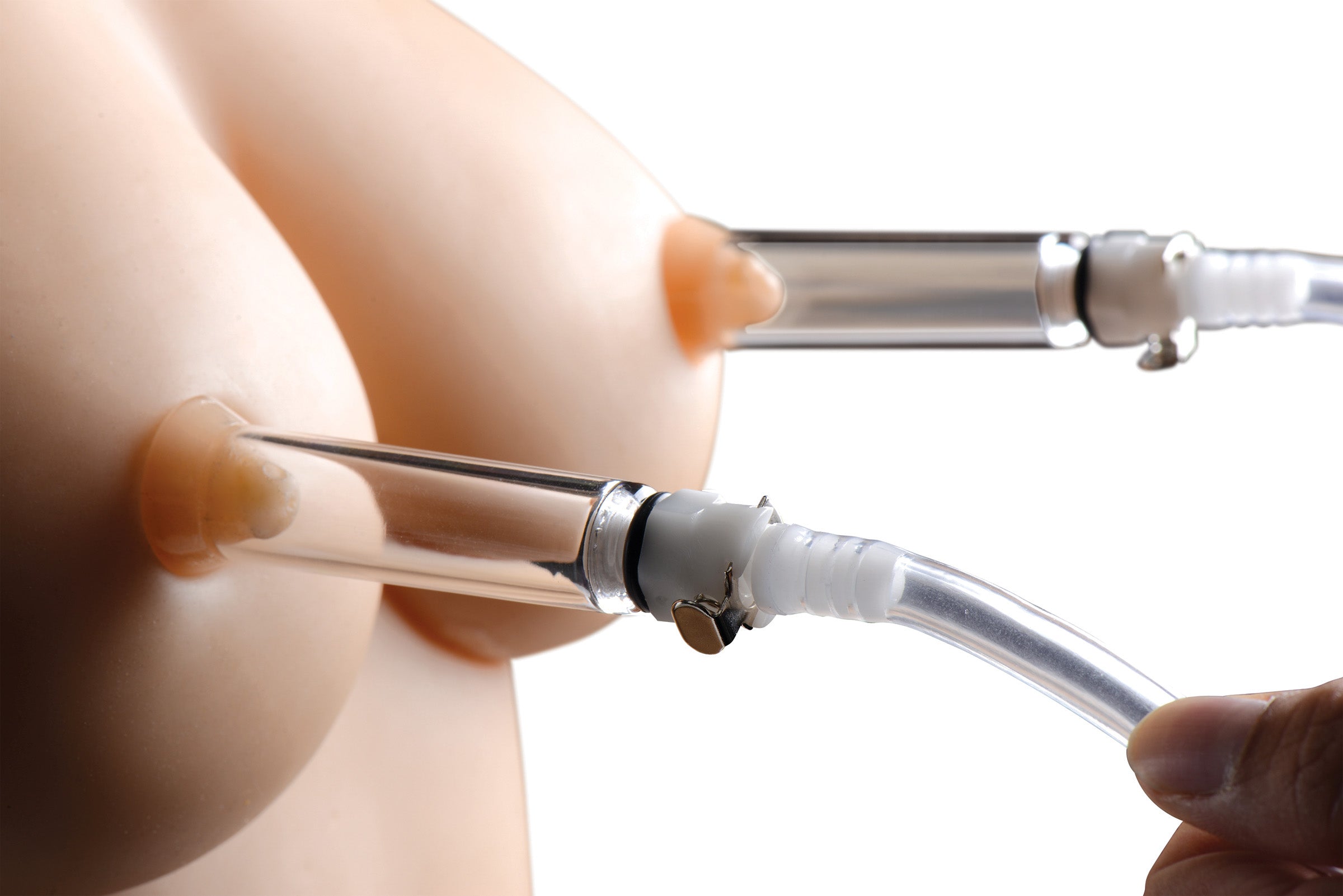 Size Matters Nipple Pumping System With Dual Cylinders