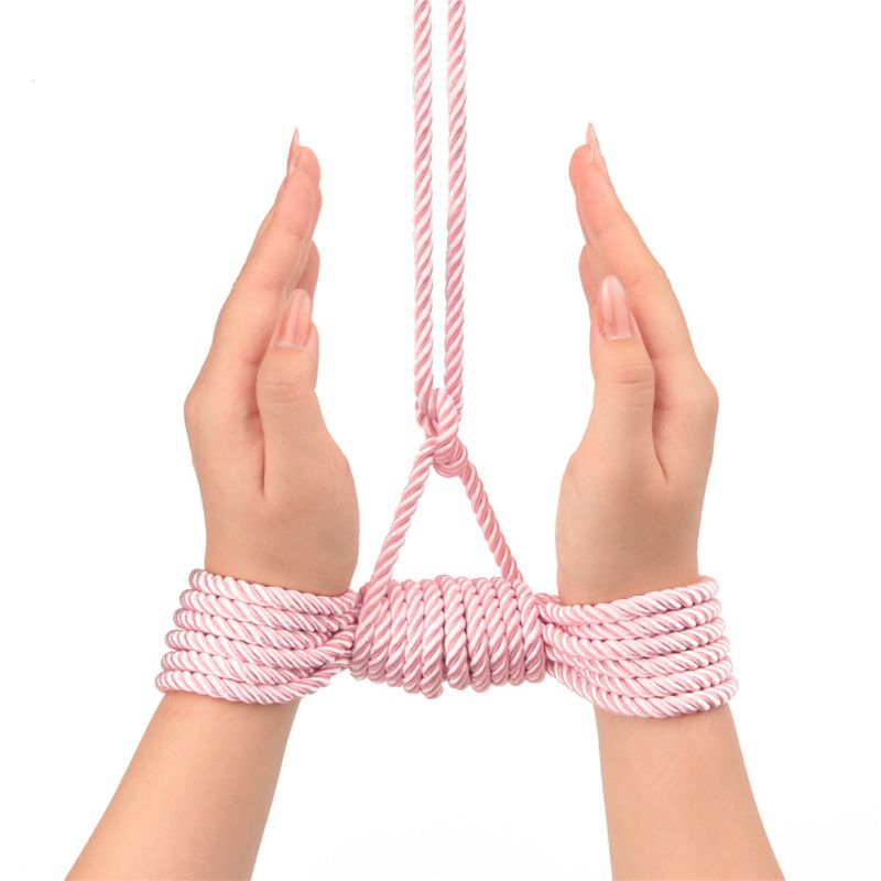 Lovetoy Rebellion Reign Rose Silky Bondage Rope Pink 10M