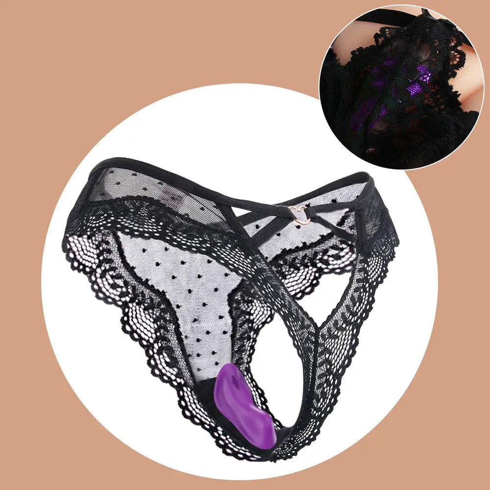 Mini Clit Vibrator for Women Wearable Panties Stimulator App Control for Couples Female Masturbator - Pink