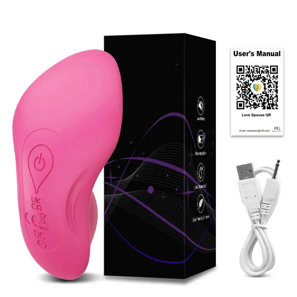Mini Clit Vibrator for Women Wearable Panties Stimulator App Control for Couples Female Masturbator - Pink