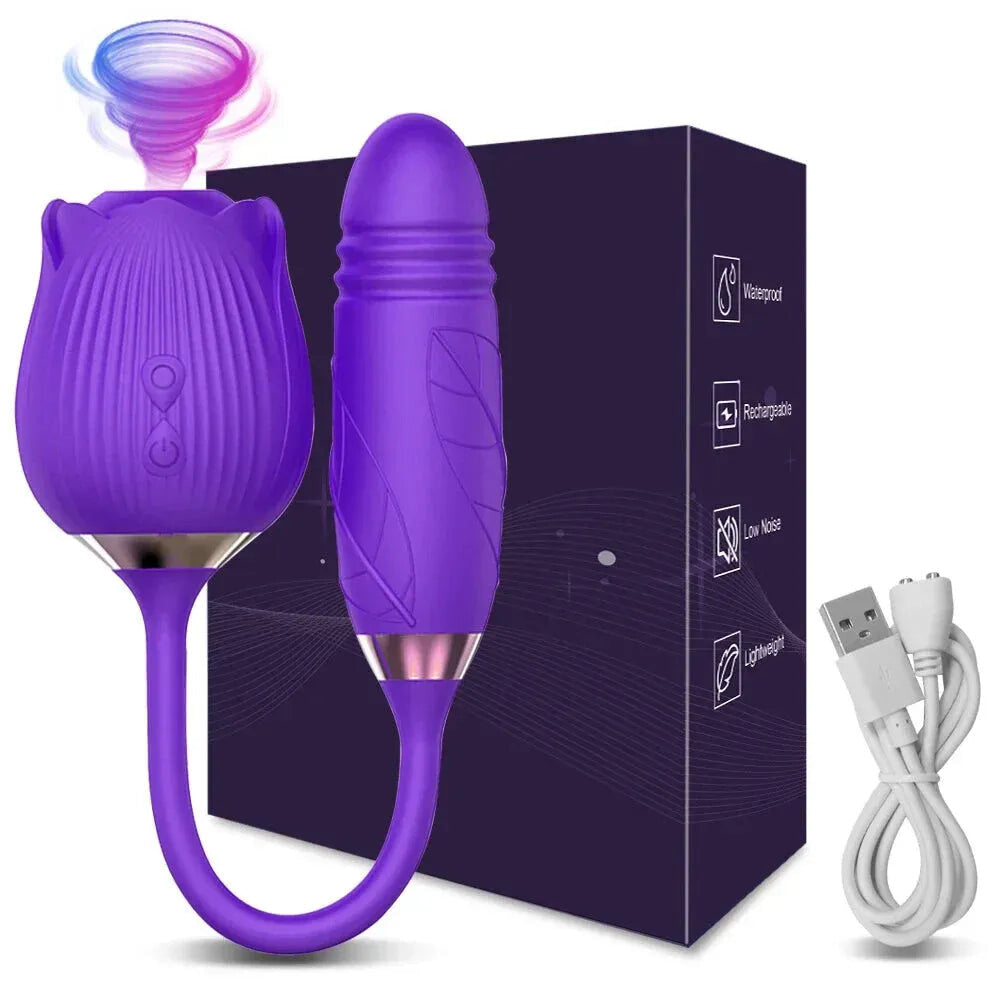 Clit Sucker Vibrator for Women Nipple Clit Stimulation Toy 18 - Gm42 Red