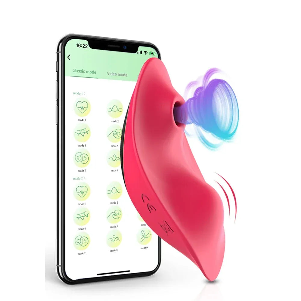 App Controlled Clit Stimulator Panties Vibrating for Women - Red