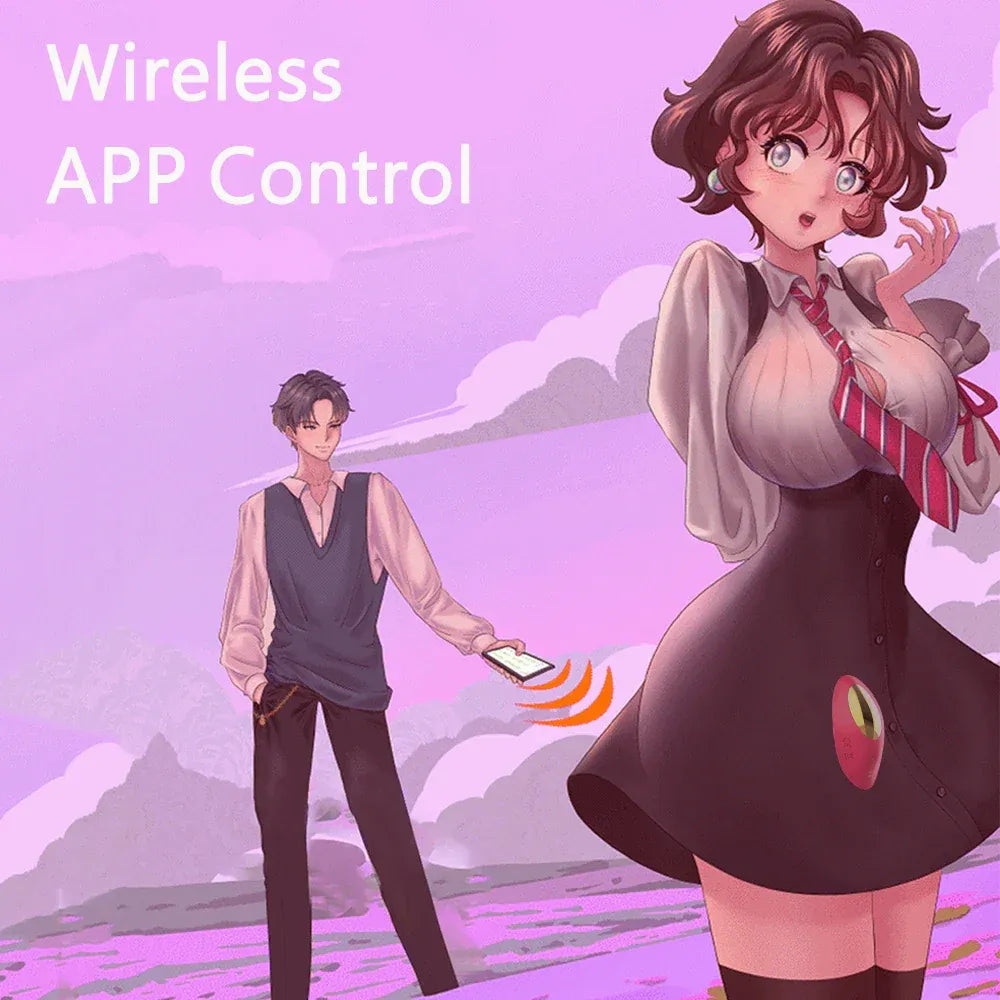 App Controlled Clit Stimulator Panties Vibrating for Women - Red