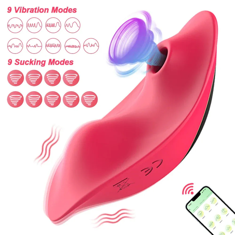 App Controlled Clit Stimulator Panties Vibrating for Women - Red