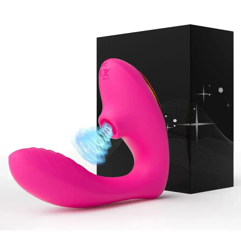 Vibrating Clit Sucker for Women G Spot Stimulator Female Masturbator - Red