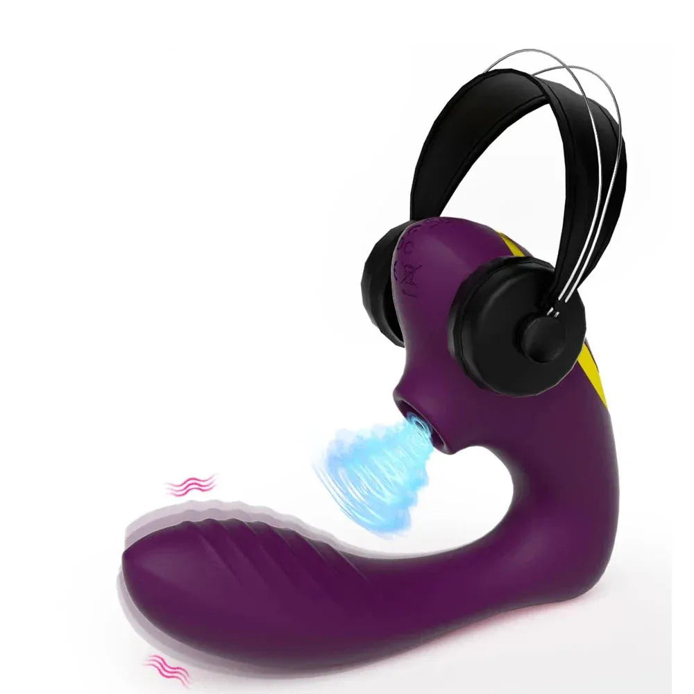 Vibrating Clit Sucker for Women G Spot Stimulator Female Masturbator - Red