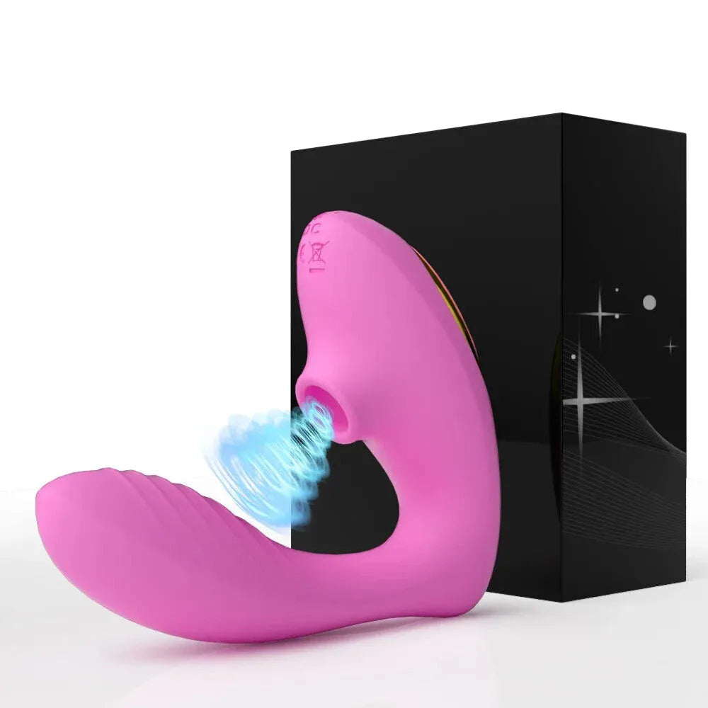 Vibrating Clit Sucker for Women G Spot Stimulator Female Masturbator - Red